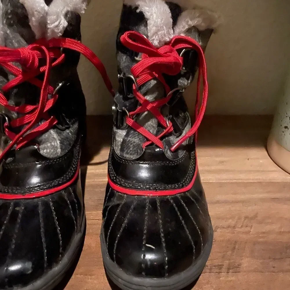 Anne Klein Sport Women's Ankle Plaid Waterproof Boots